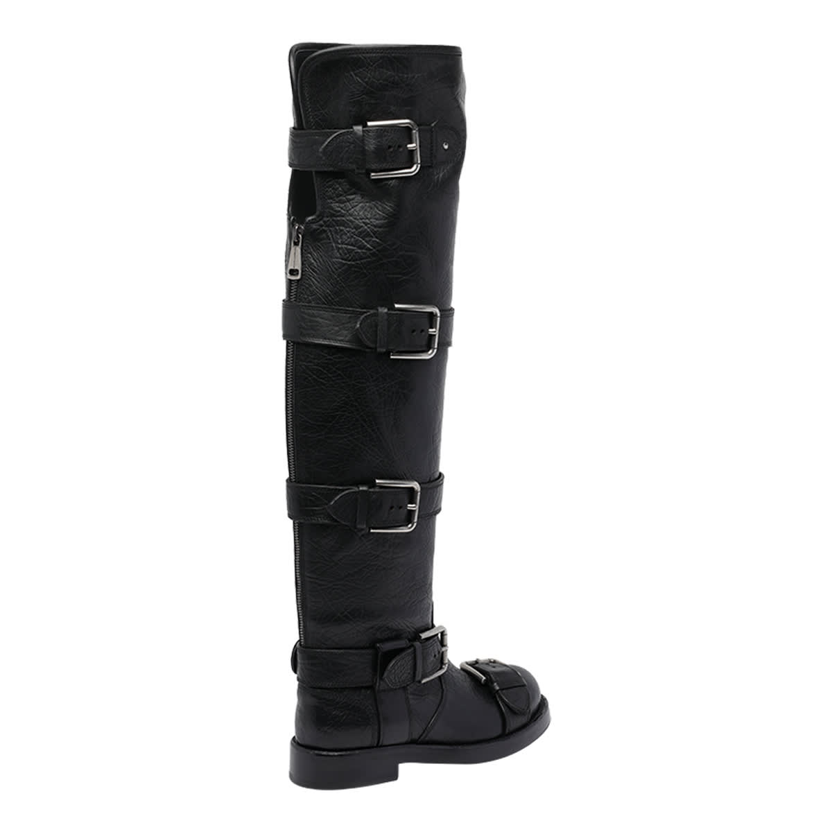 Dolce & Gabbana Stylish Ankle Boots Featuring Buckle Detail In Black