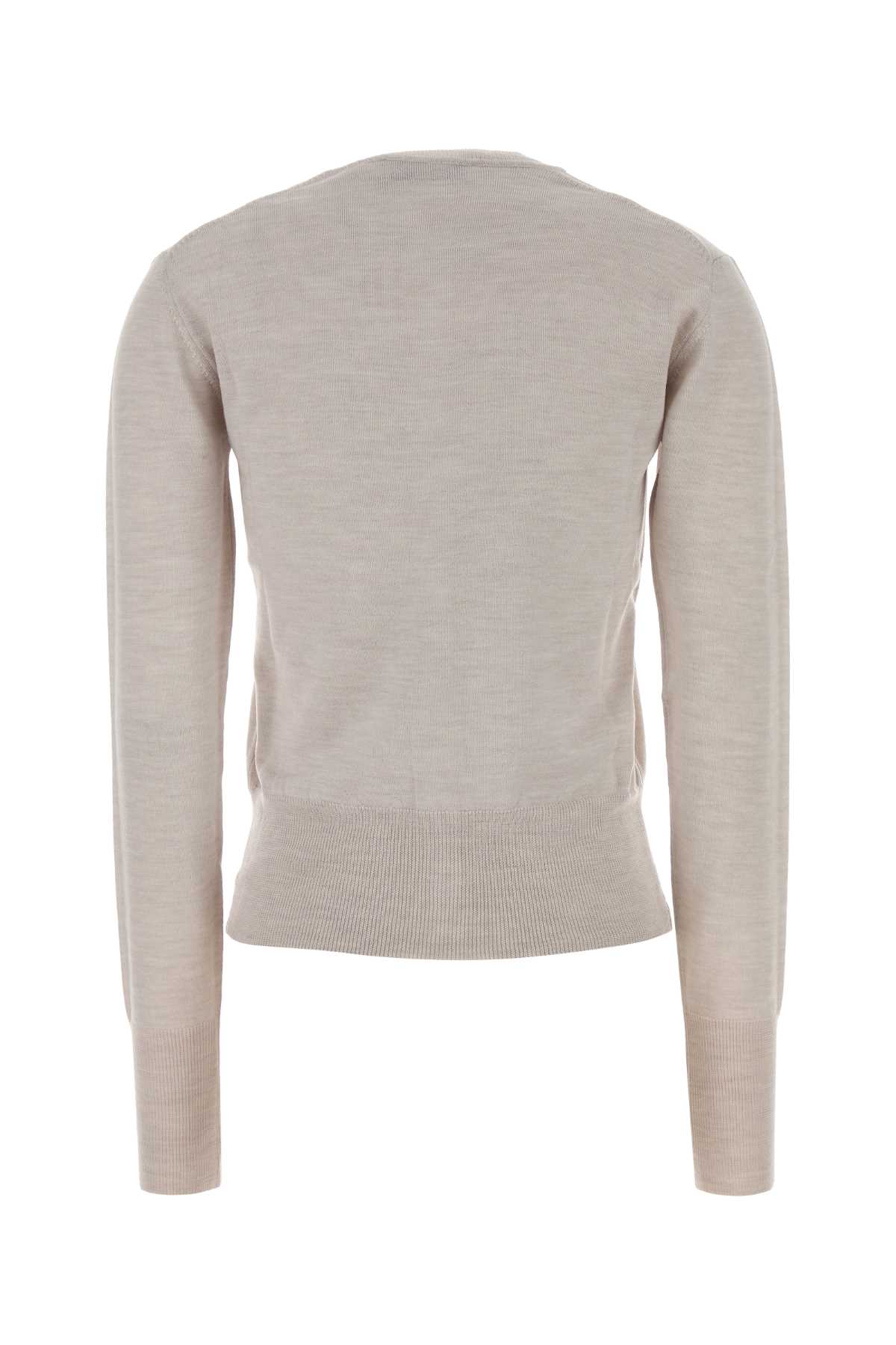 Vivienne Westwood Orb-embellished Virgin-wool Cardigan In Gray