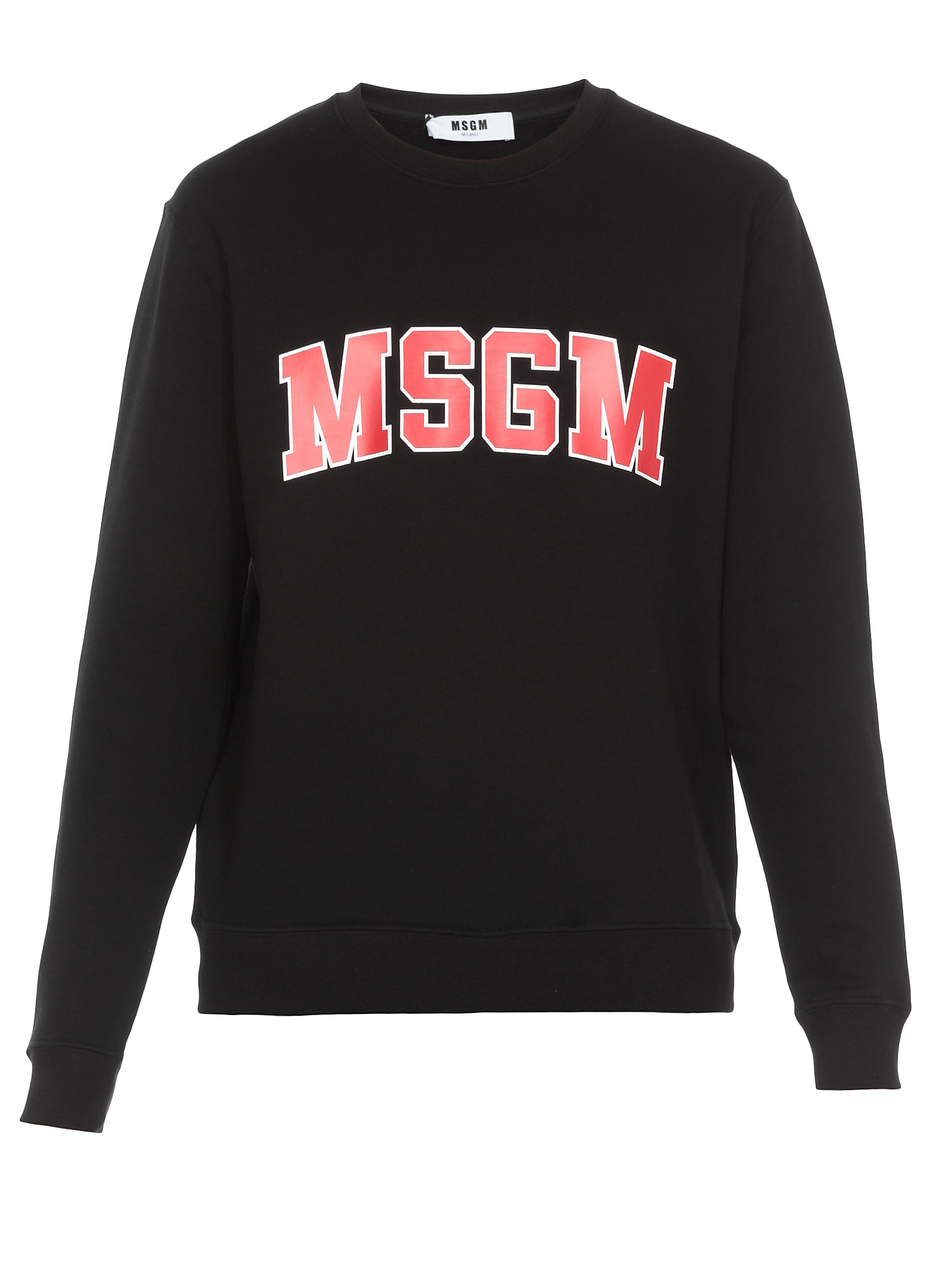 MSGM MSGM Logo Sweatshirt - BLACK - 11017180 | italist