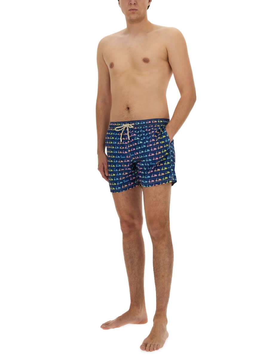 Shop Mc2 Saint Barth Swimsuit With Print