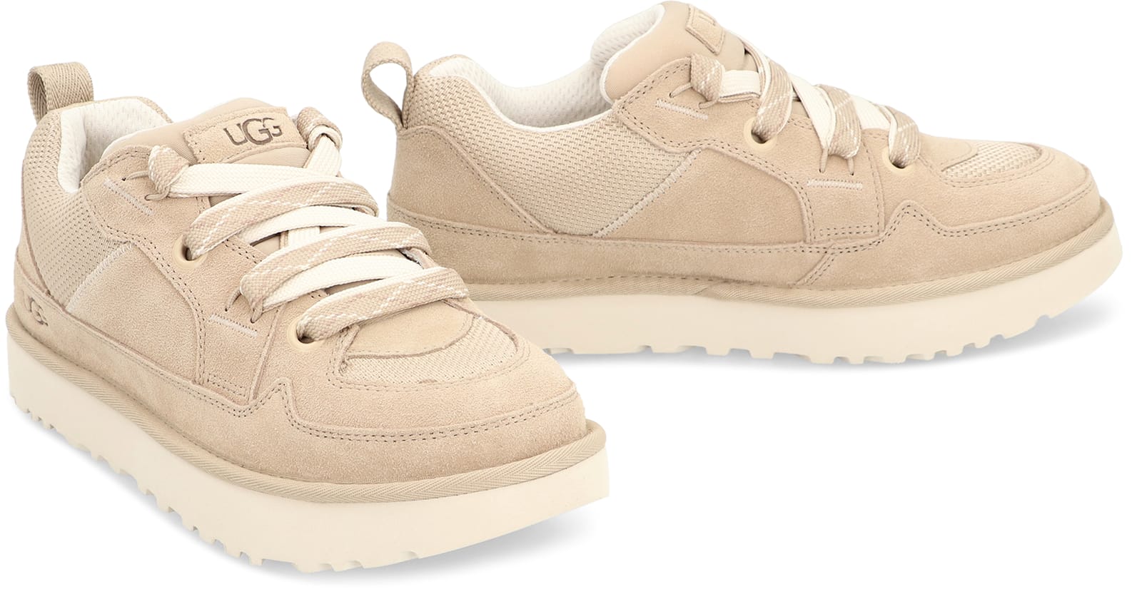 Shop Ugg Lo Lowmel Low-top Sneakers In Beige