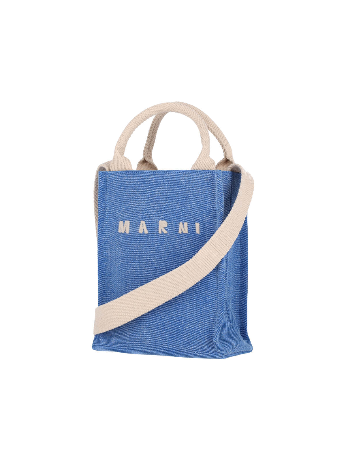 Marni Shopper Bag With Shoulder Strap And Top Handles