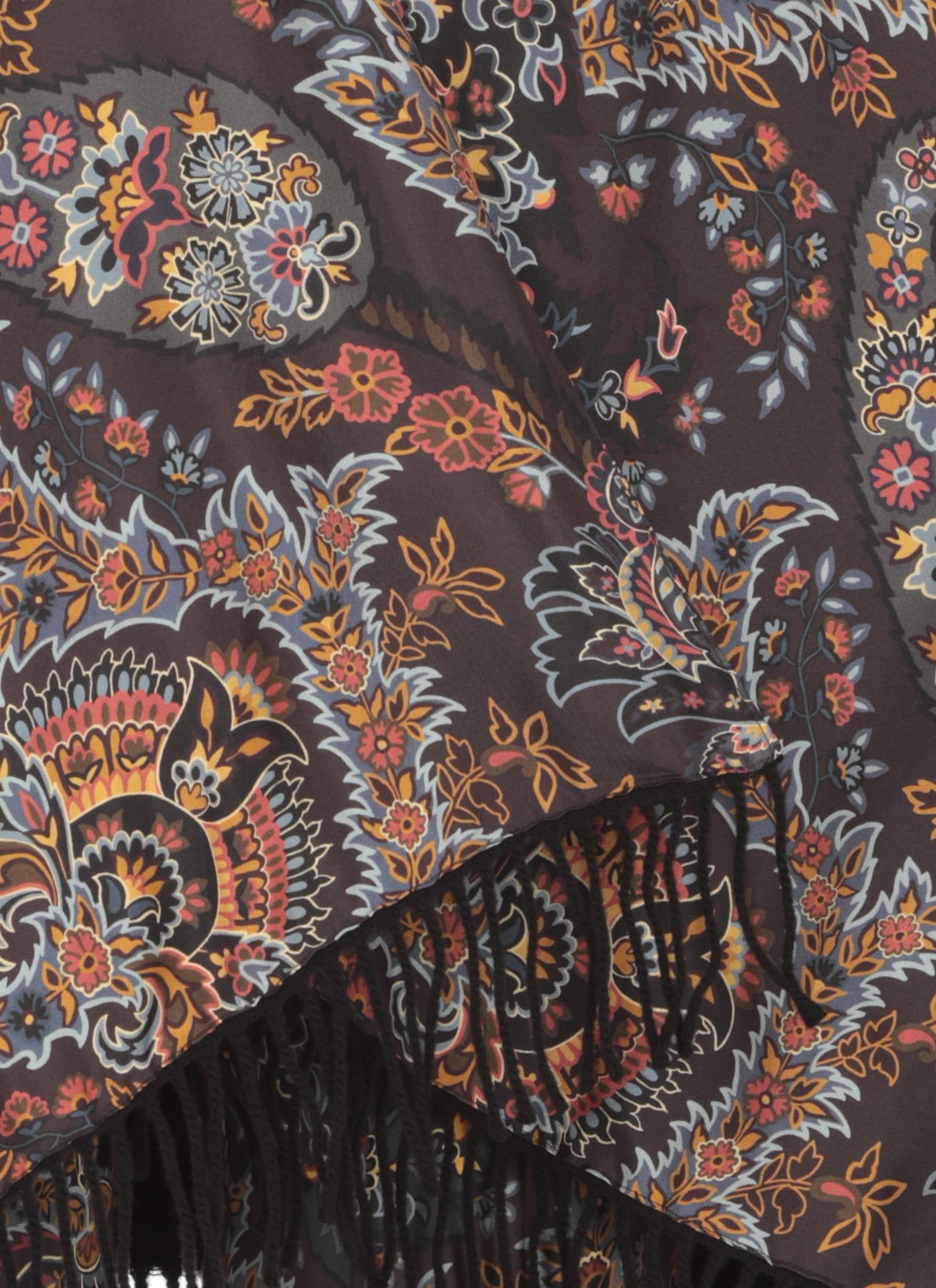 Shop Etro Poncho With Print