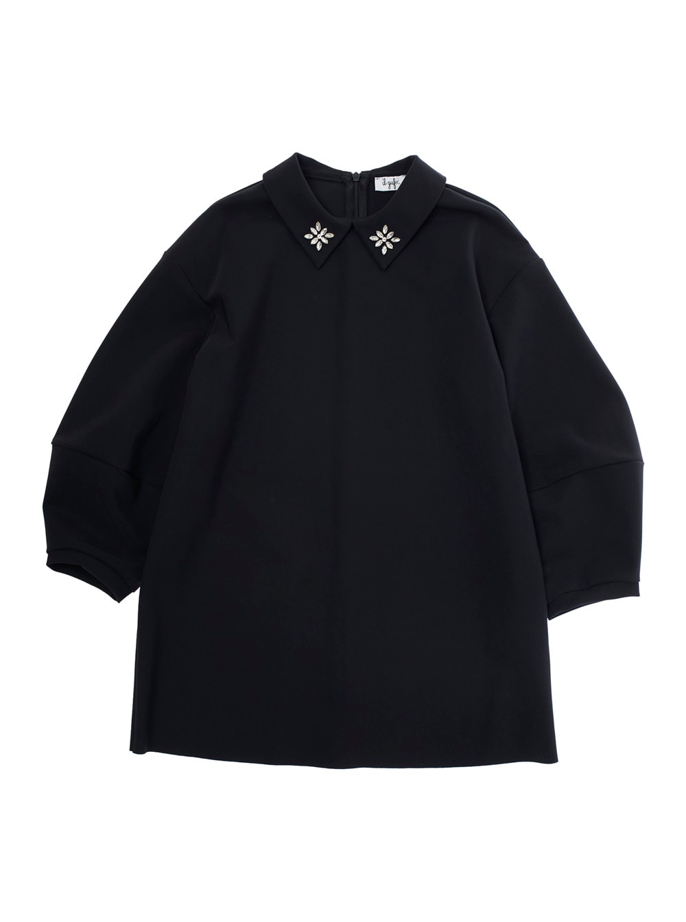 Il Gufo Shirt Collar Dress In Black