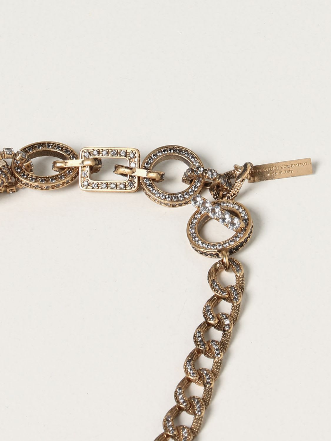 ERMANNO SCERVINO JEWEL ERMANNO SCERVINO CHAIN NECKLACE WITH CRYSTALS