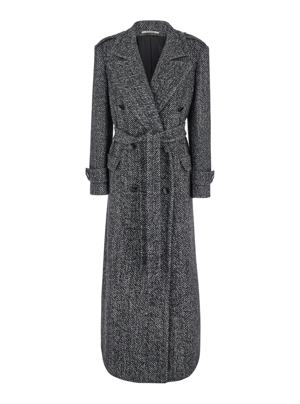 Shop Tagliatore Jody Long Coat In Grey