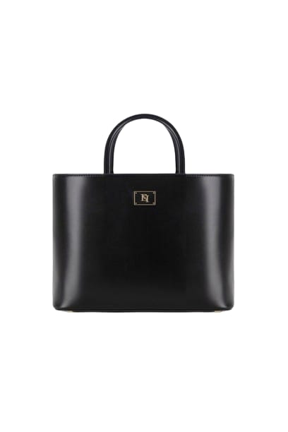 Shop Elisabetta Franchi Shopper Bag In Nero