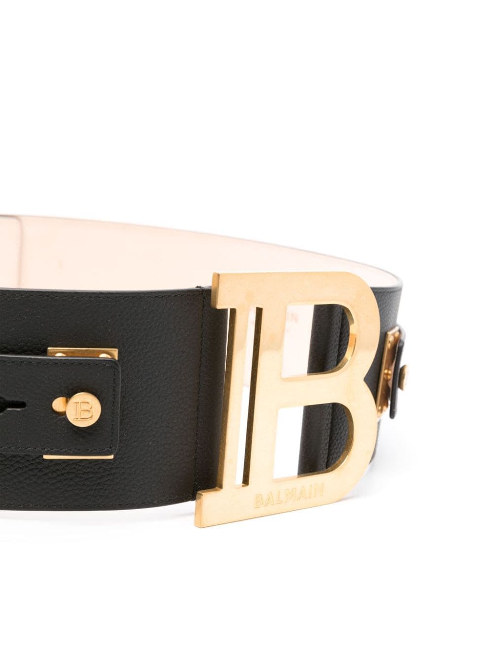 Shop Balmain B-belt 7,5cm In Pa Noir