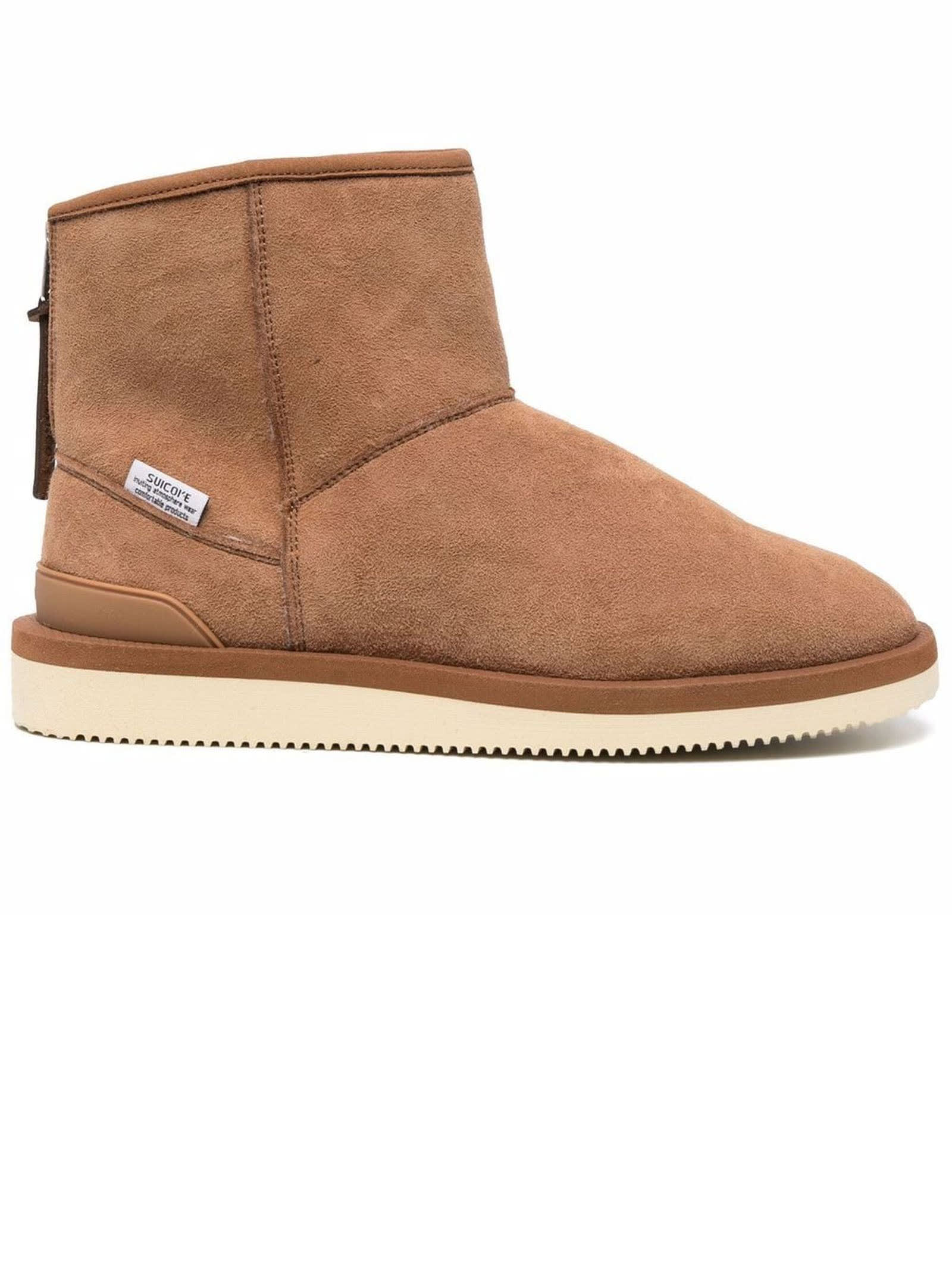 SUICOKE BROWN SUEDE ANKLE BOOTS