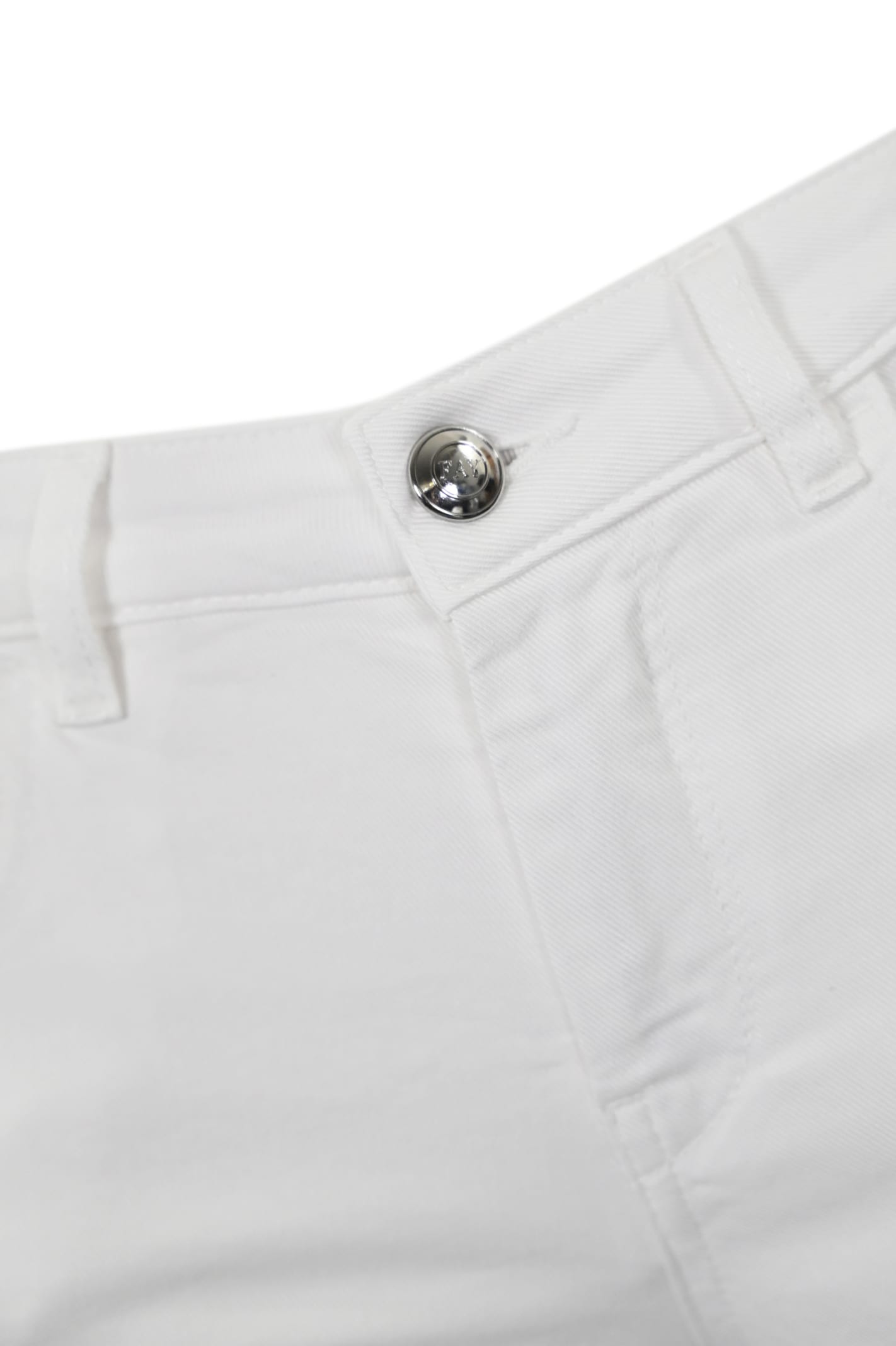 Shop Fay Five Pocket Trousers In Bianco