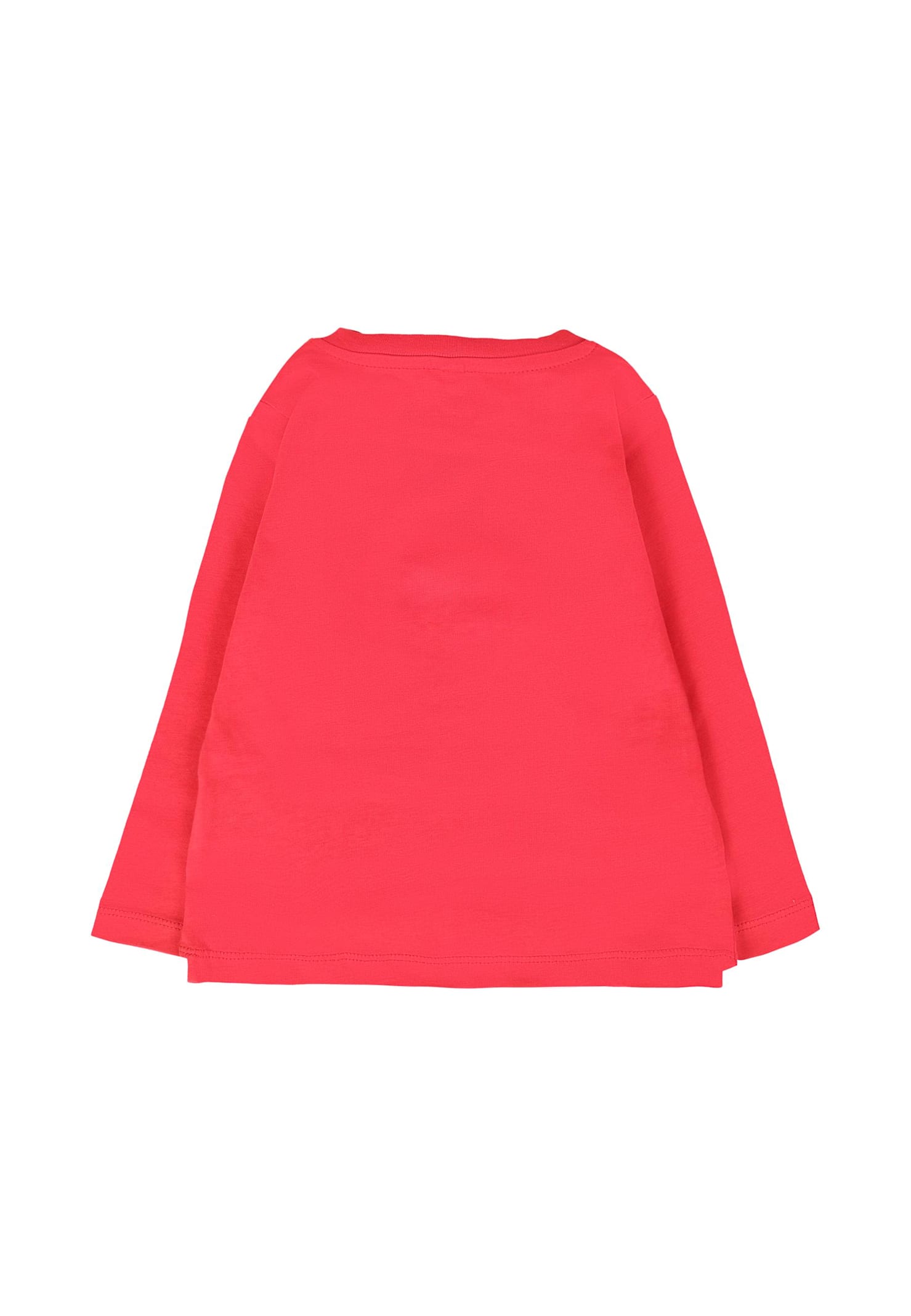 Stella Mccartney Red T-shirt For Baby Boy With Penguin In Red