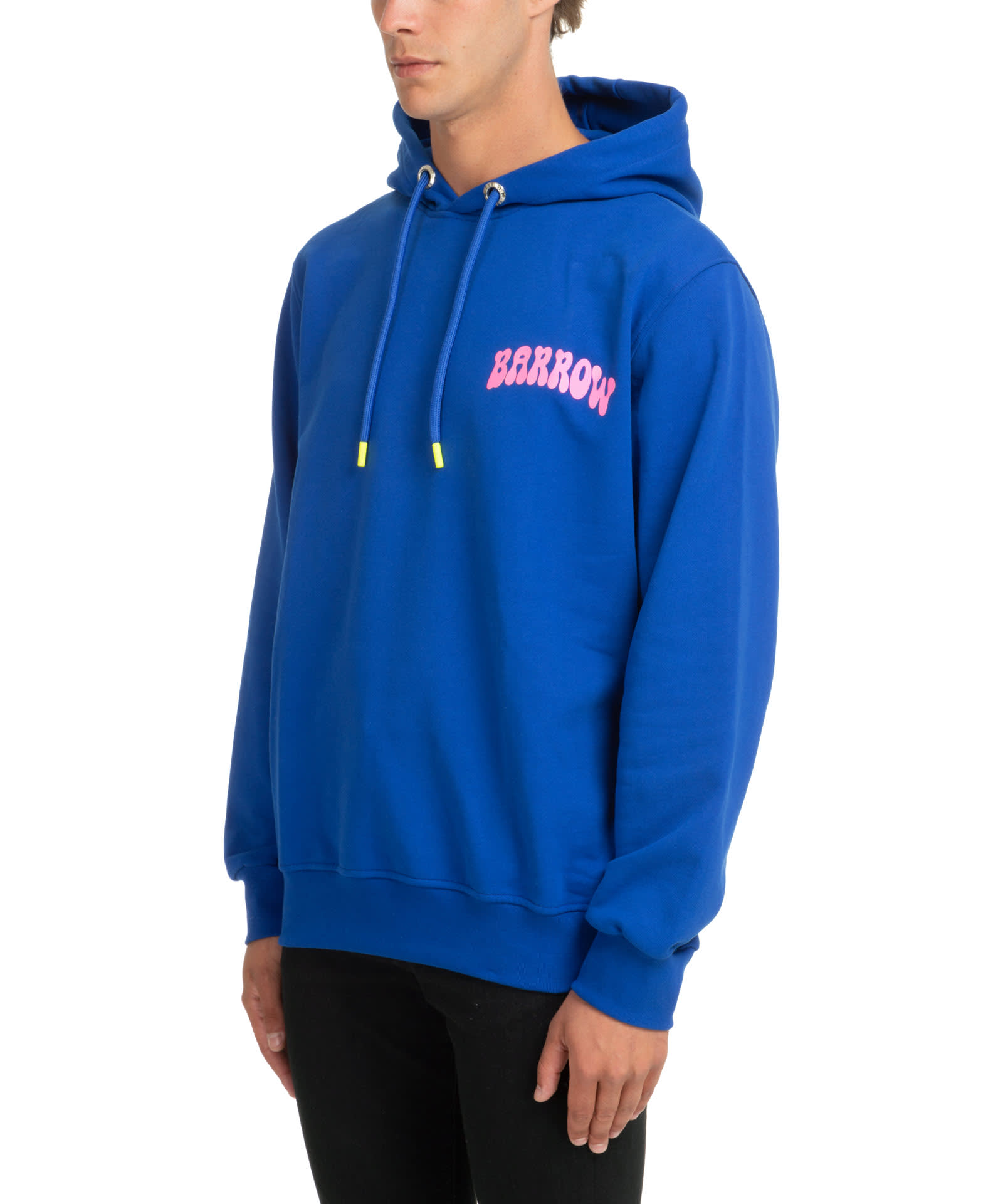 Shop Barrow Cotton Hoodie In Dazzling Blue