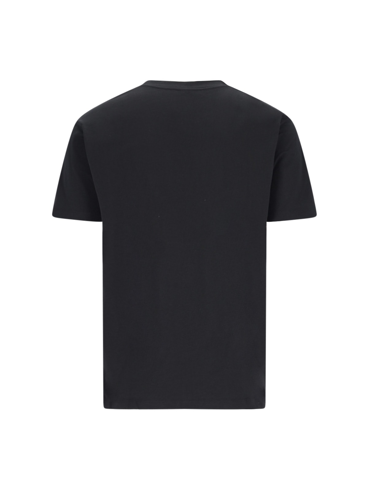 Shop Balmain Logo T-shirt In Black