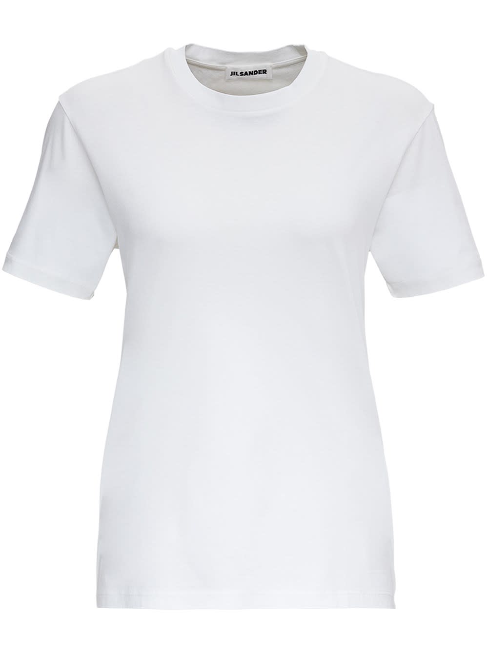 Jil Sander White Jersey T-shirt