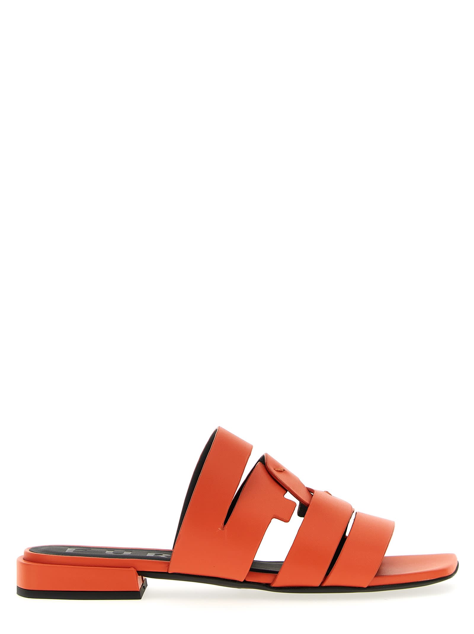 Shop Furla Birkenwood Sandals In Orange