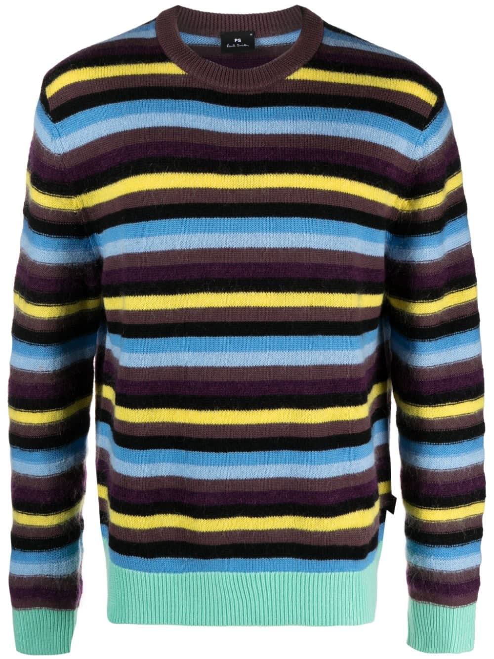Shop Ps By Paul Smith Mens Sweater Crew Neck In Light Purple