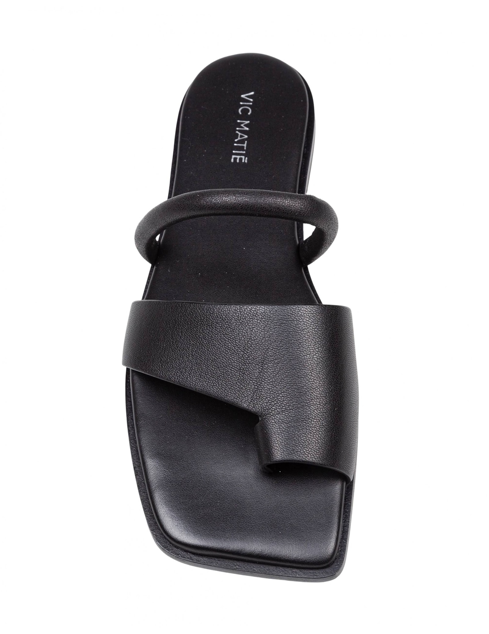 Vic Matie Vic Matié Single-finger Slipper In Calfskin Nappa In Black