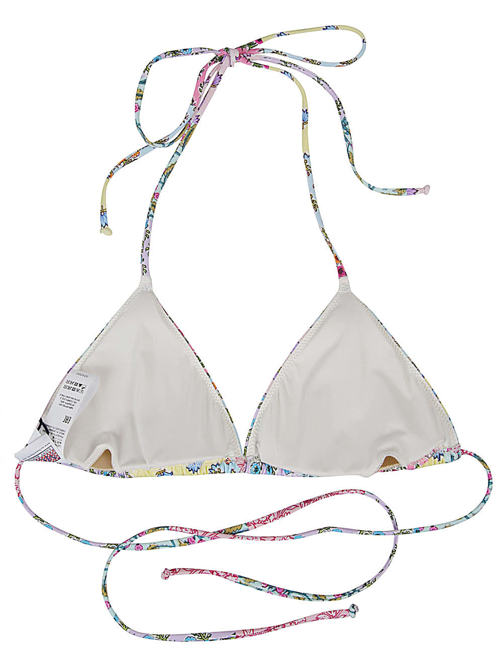 Mc2 Saint Barth Triangle Bikini Top In Multi