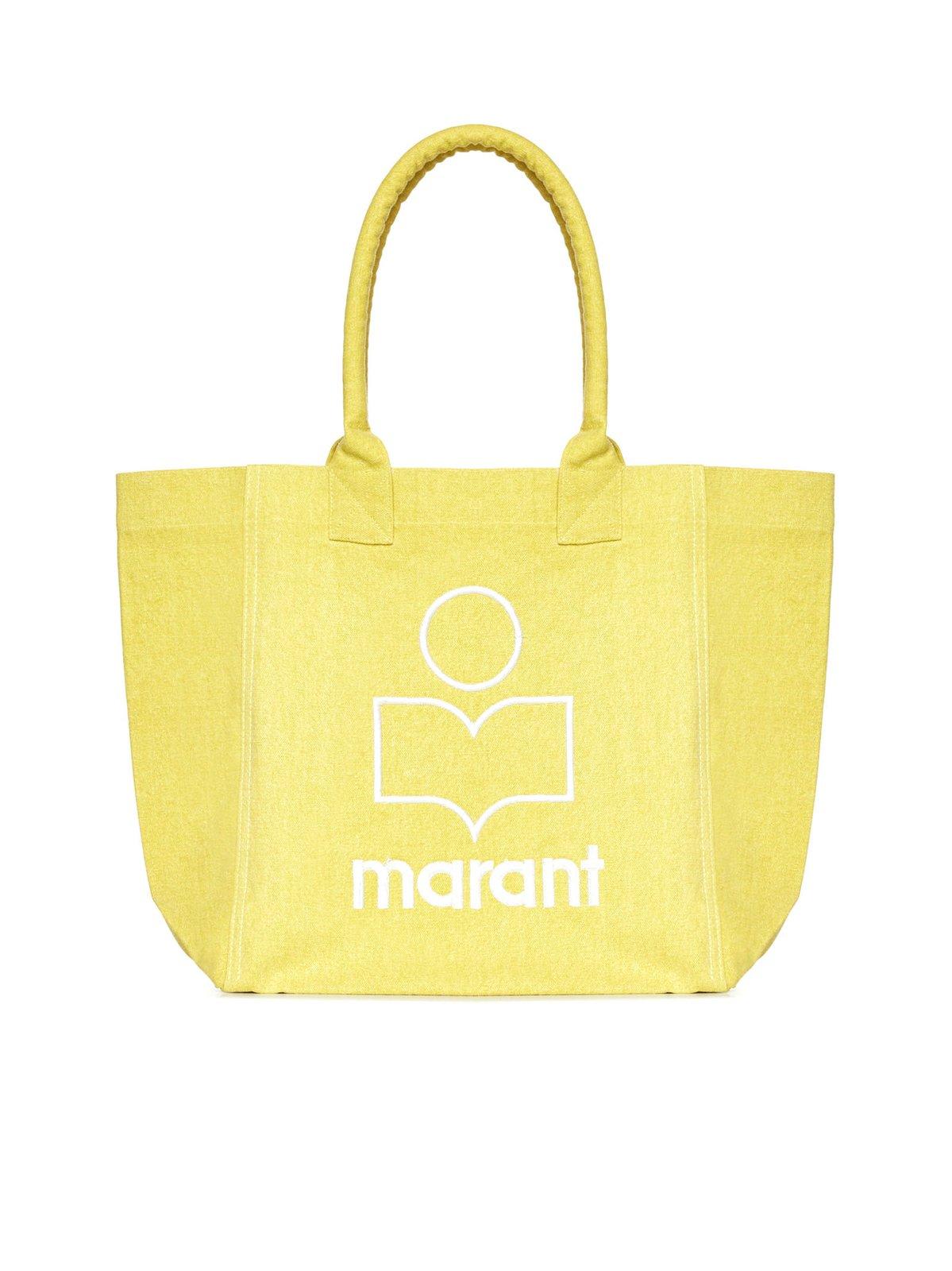 ISABEL MARANT YENKY LOGO EMBROIDERED TOTE BAG