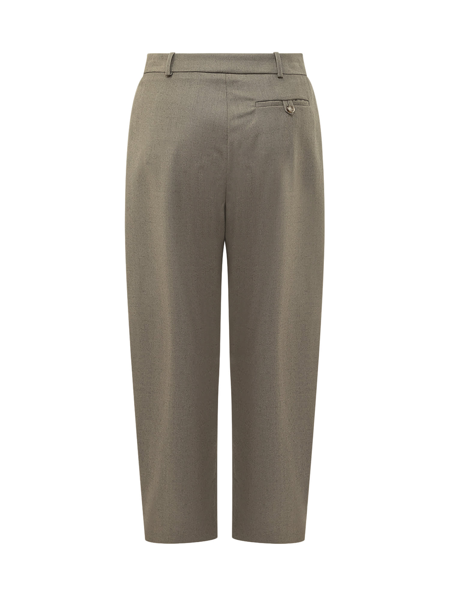 Shop Stella Mccartney Trousers In Light Moss