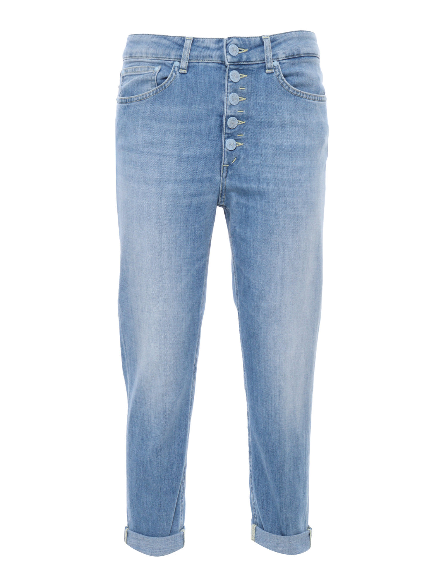 Shop Dondup Light-blue High Waisted Jeans