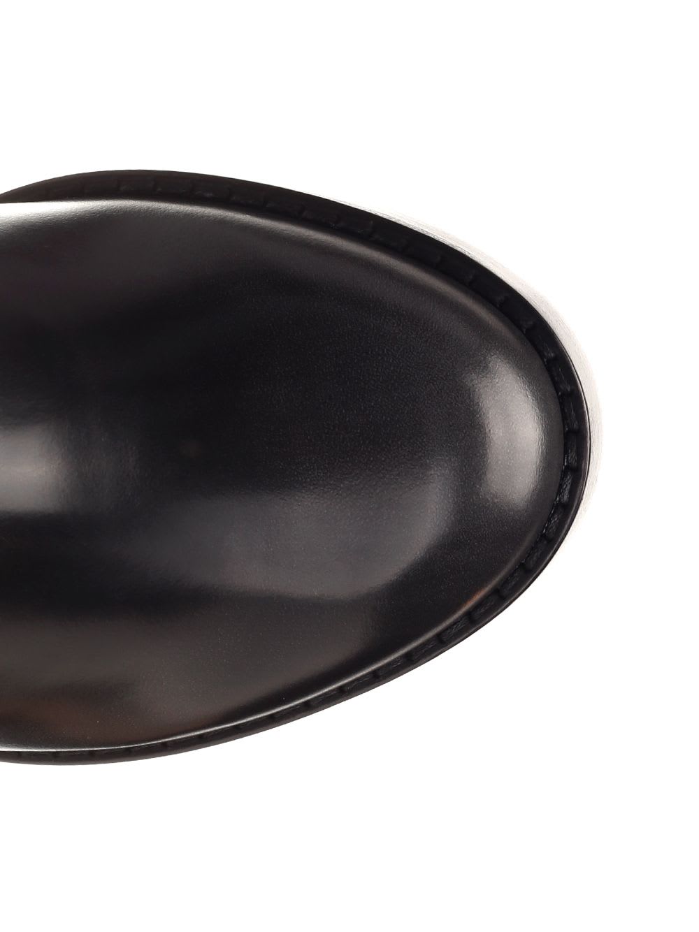 Tod's Biker Boot With Square Heel In Black