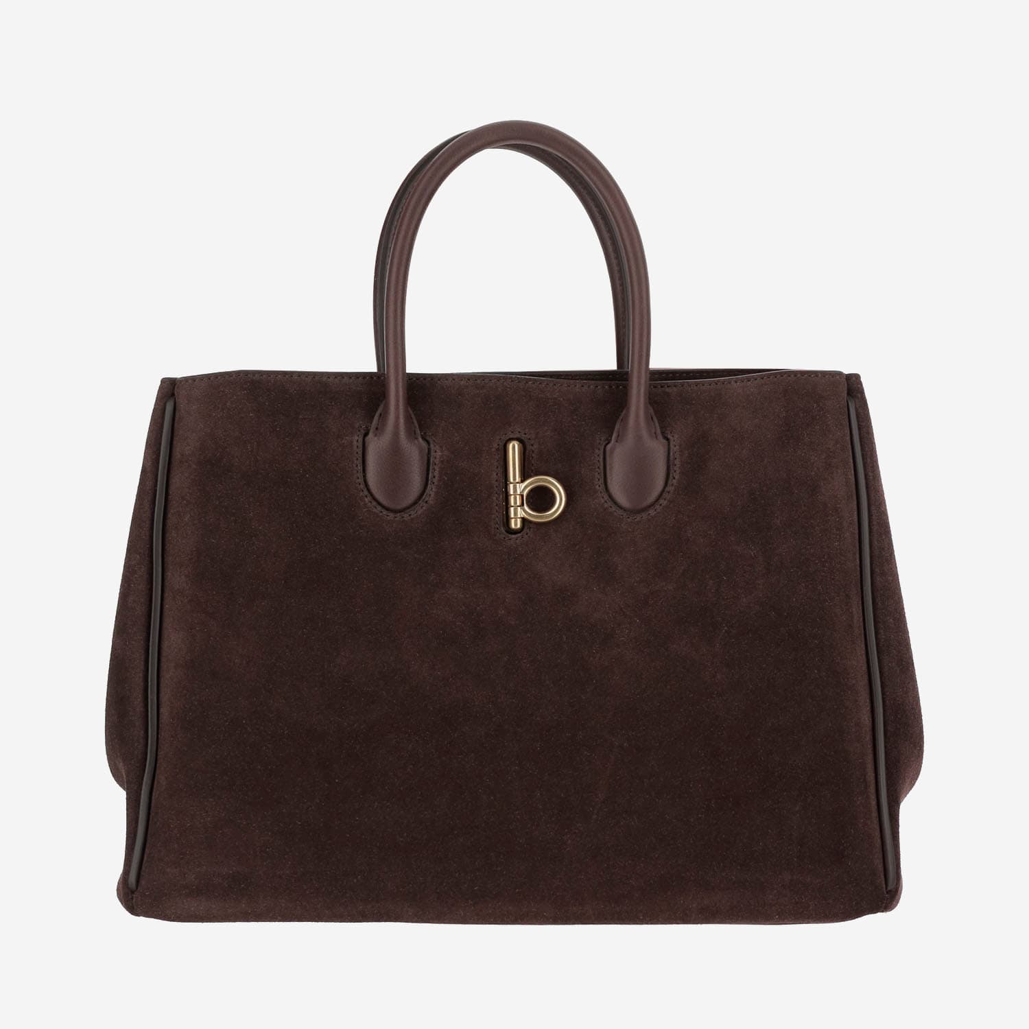 Burberry Rocking Horse Tote In Dark Brown