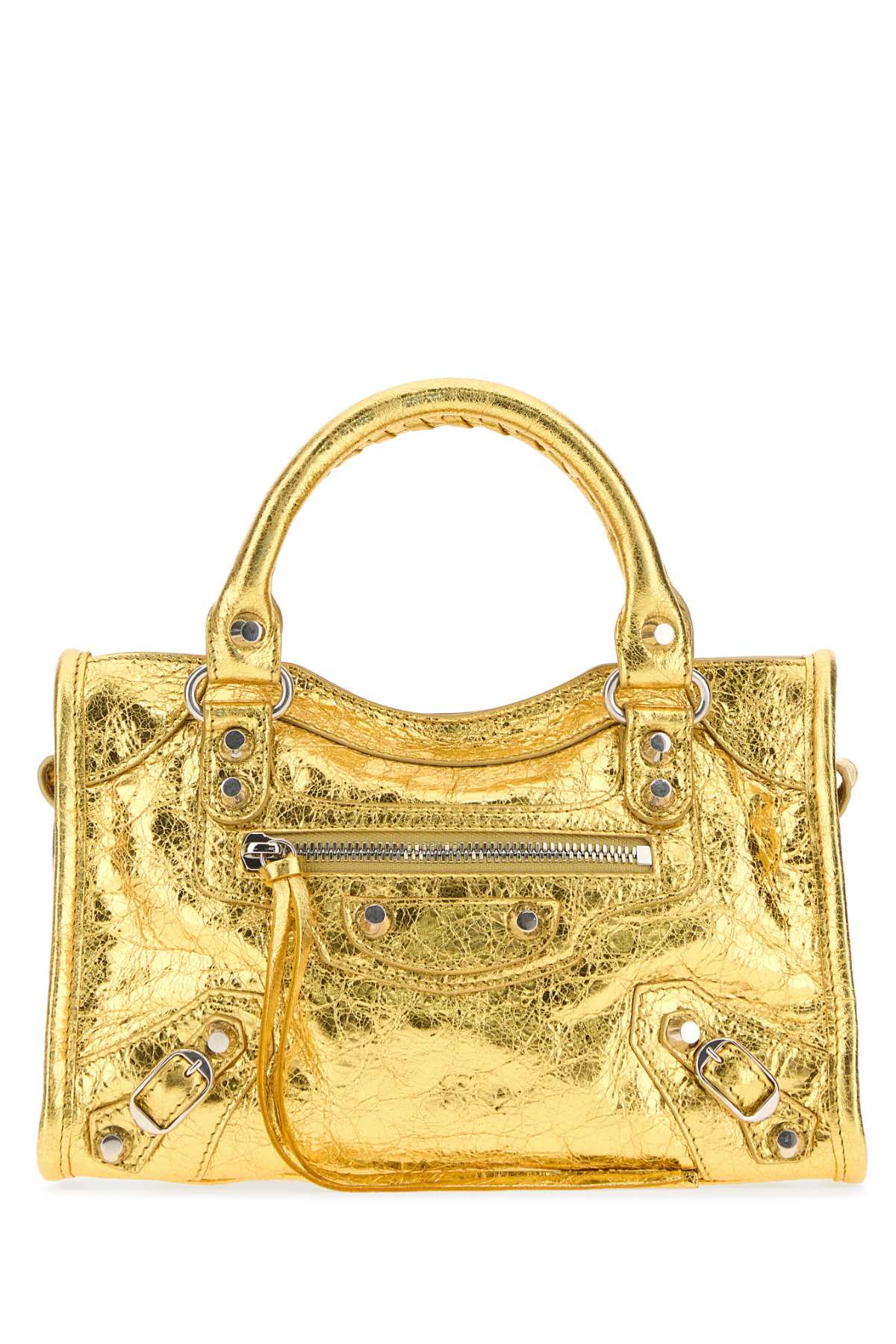 Gold Leather Mini Le City Handbag