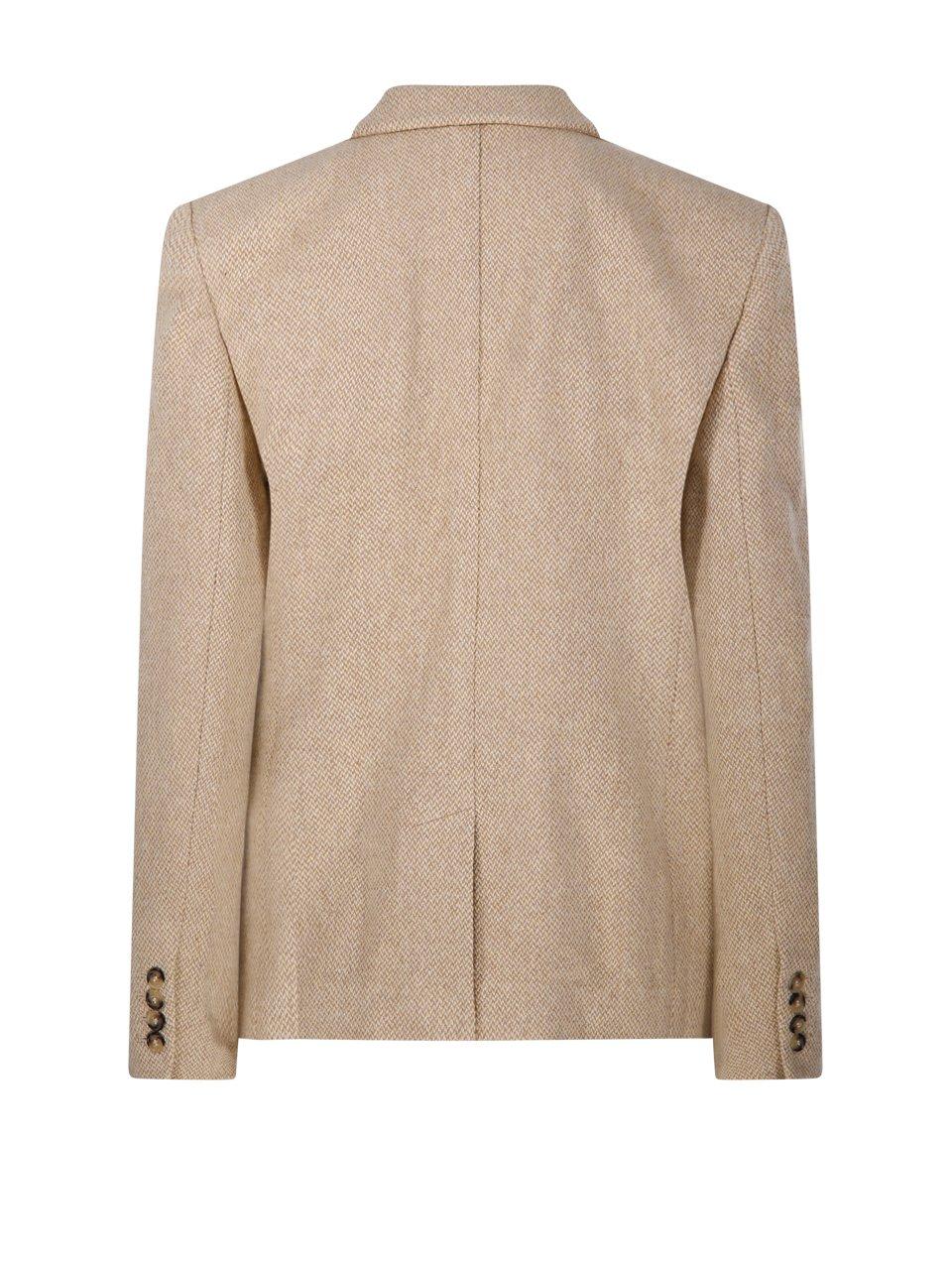 Shop Marant Etoile Louison Single-breasted Blazer In Ecrù