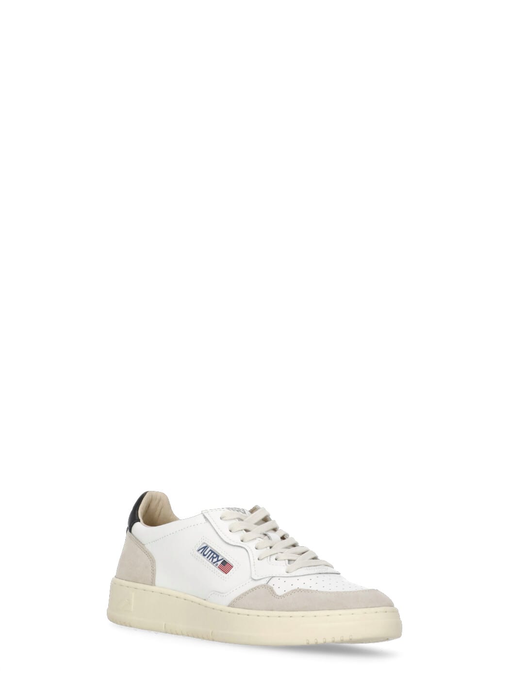 Autry Low-top Sneakers With Leather And Suede Accents In White