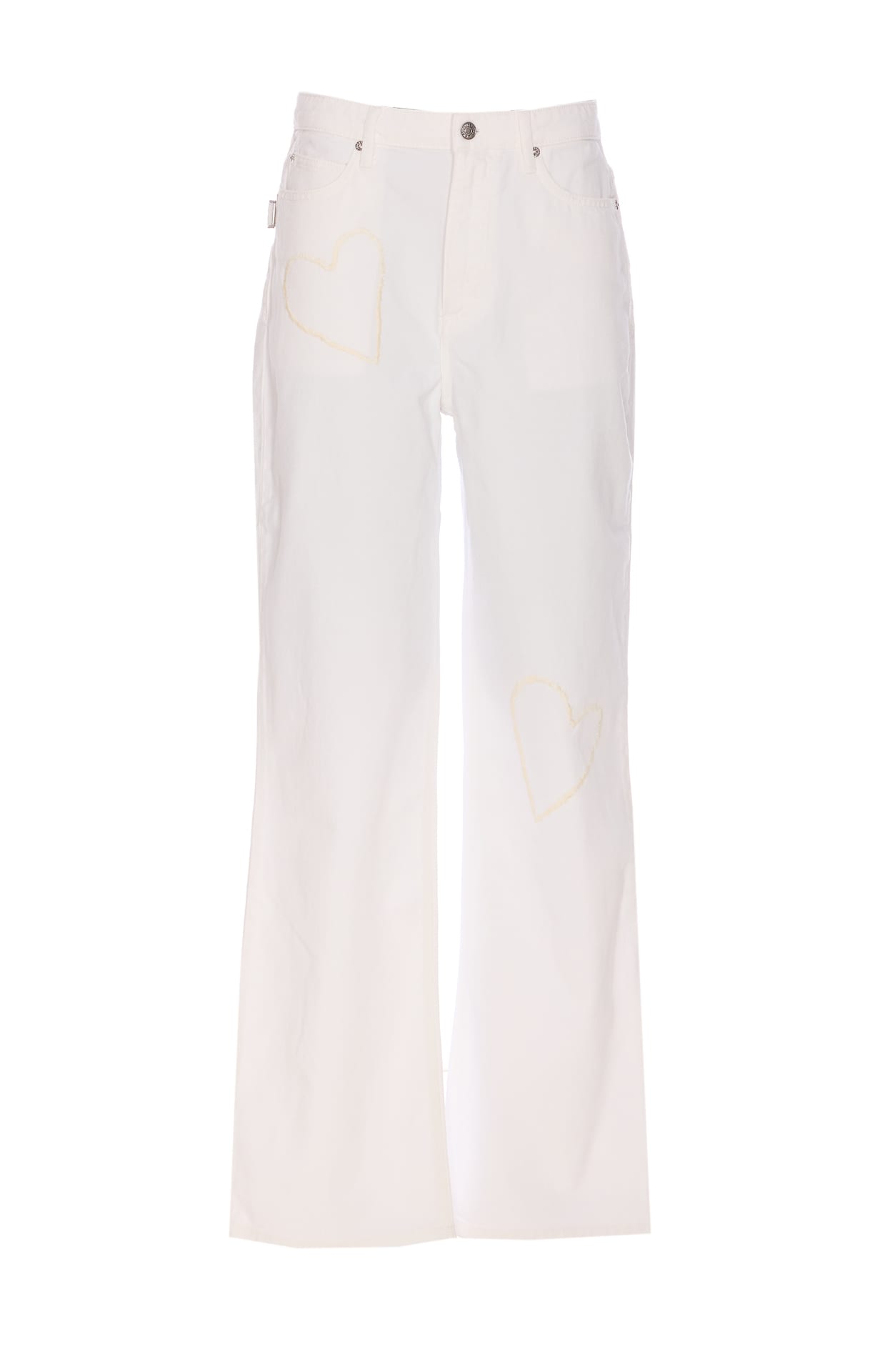 Zadig & Voltaire Elio Denim Pants In White