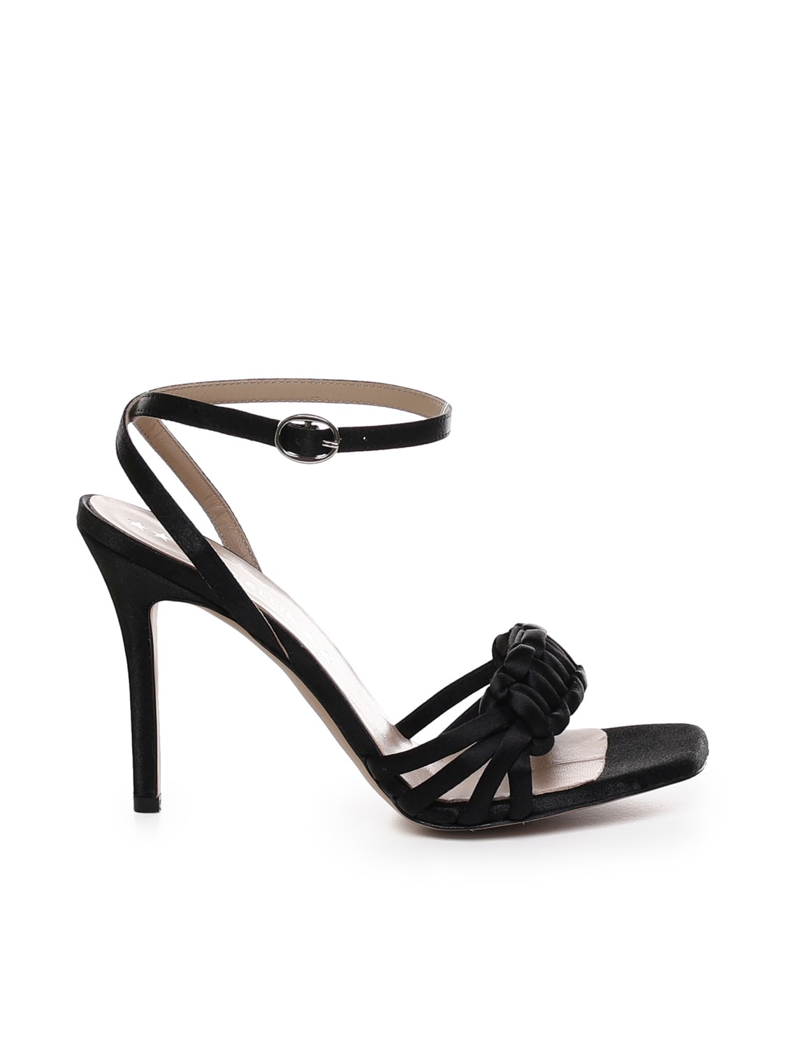 Libra Sandals In Black Satin