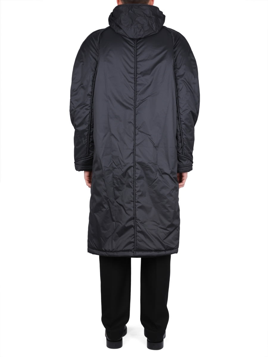 Shop Mcq By Alexander Mcqueen Tech Duvet Coat In Black