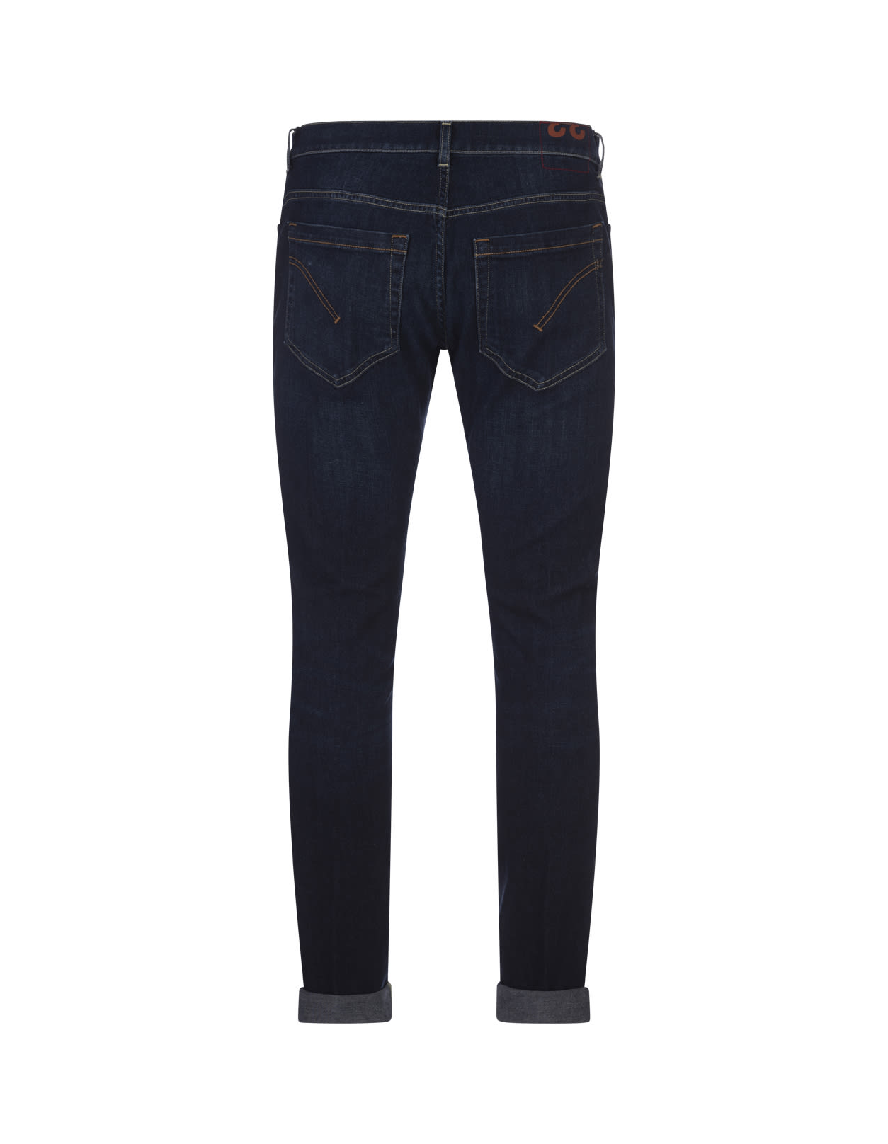 Shop Dondup George Jeans Skinny In Blue Stretch Denim