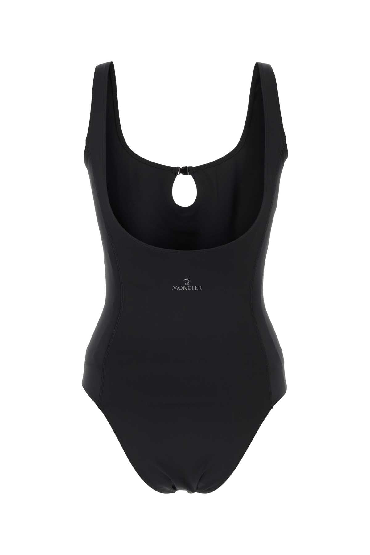 MONCLER BLACK STRETCH NYLON SWIMSUIT