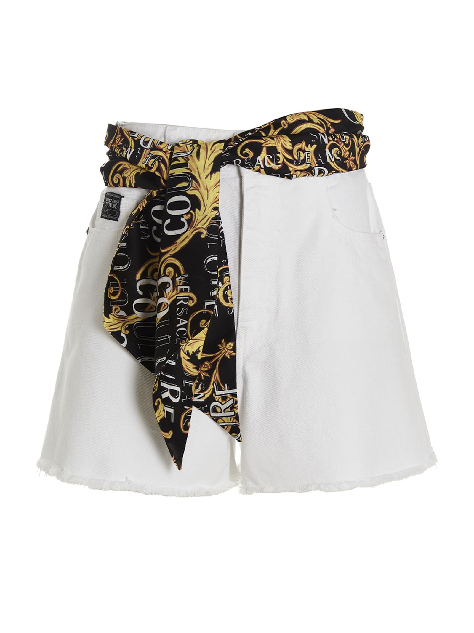 VERSACE JEANS COUTURE BAROCCO SCARF SHORTS