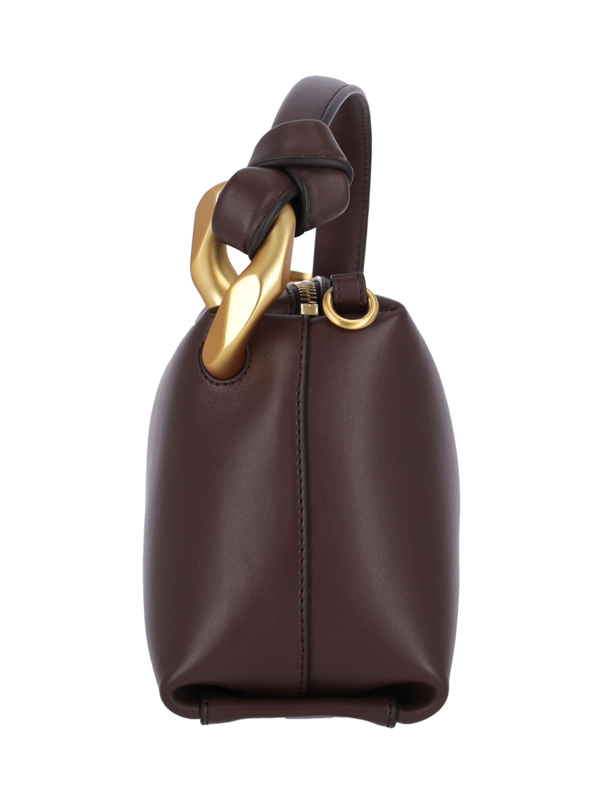 Jw Anderson Corner Small Shoulder Bag In Brown