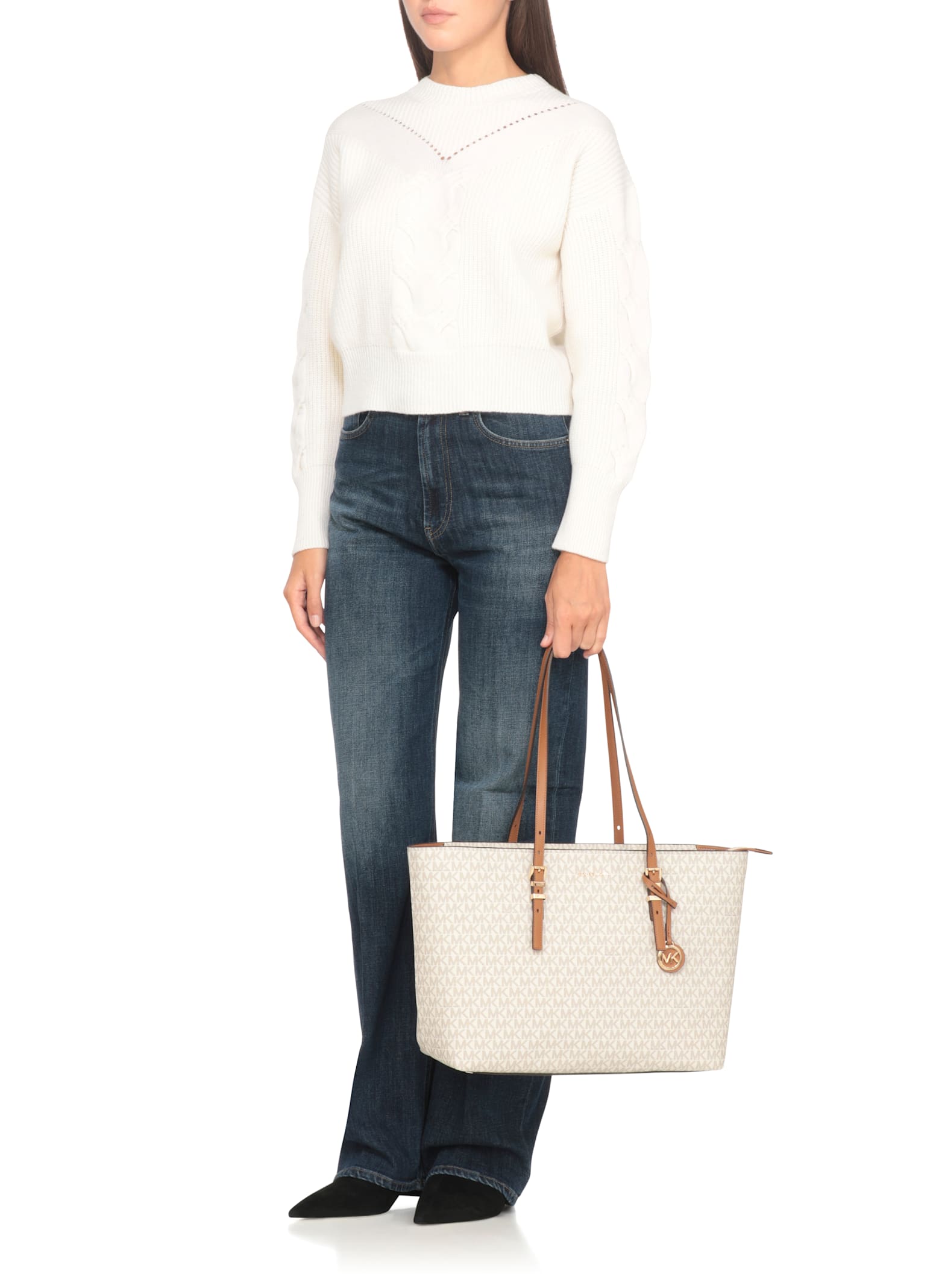Michael Michael Kors Quinn Bag In White