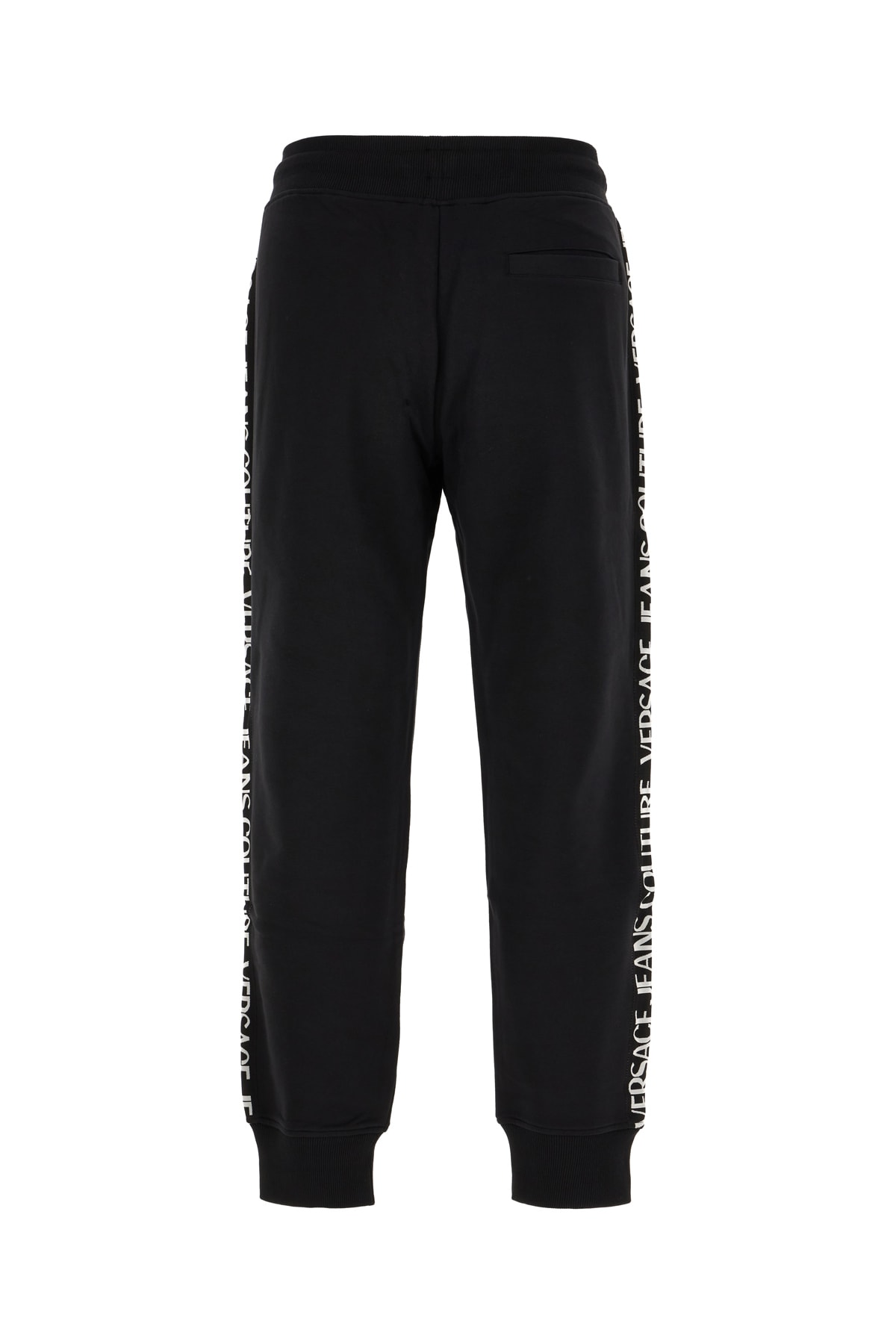 Shop Versace Jeans Couture Black Cotton Joggers