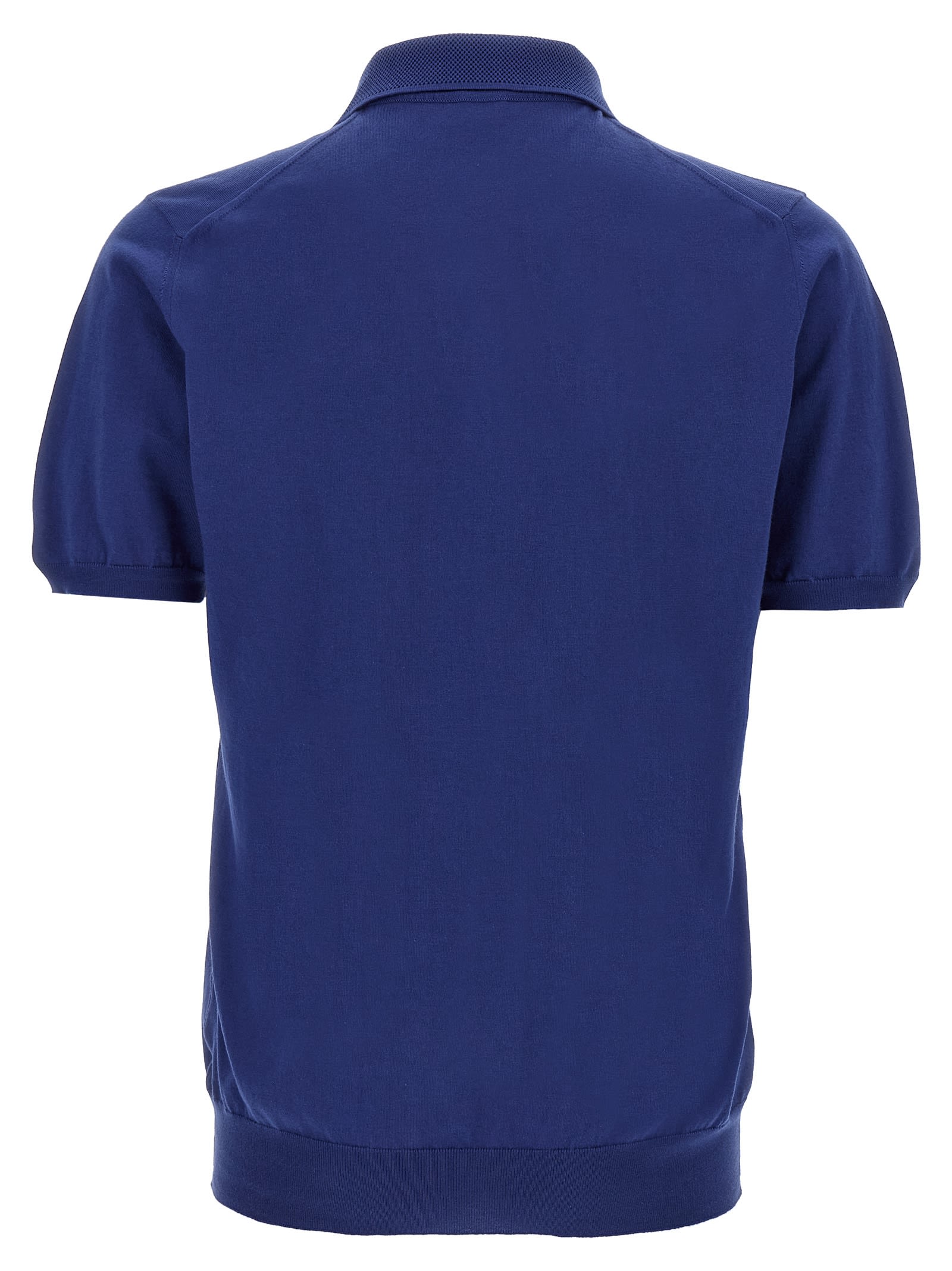 KITON HONEYCOMB POLO SHIRT