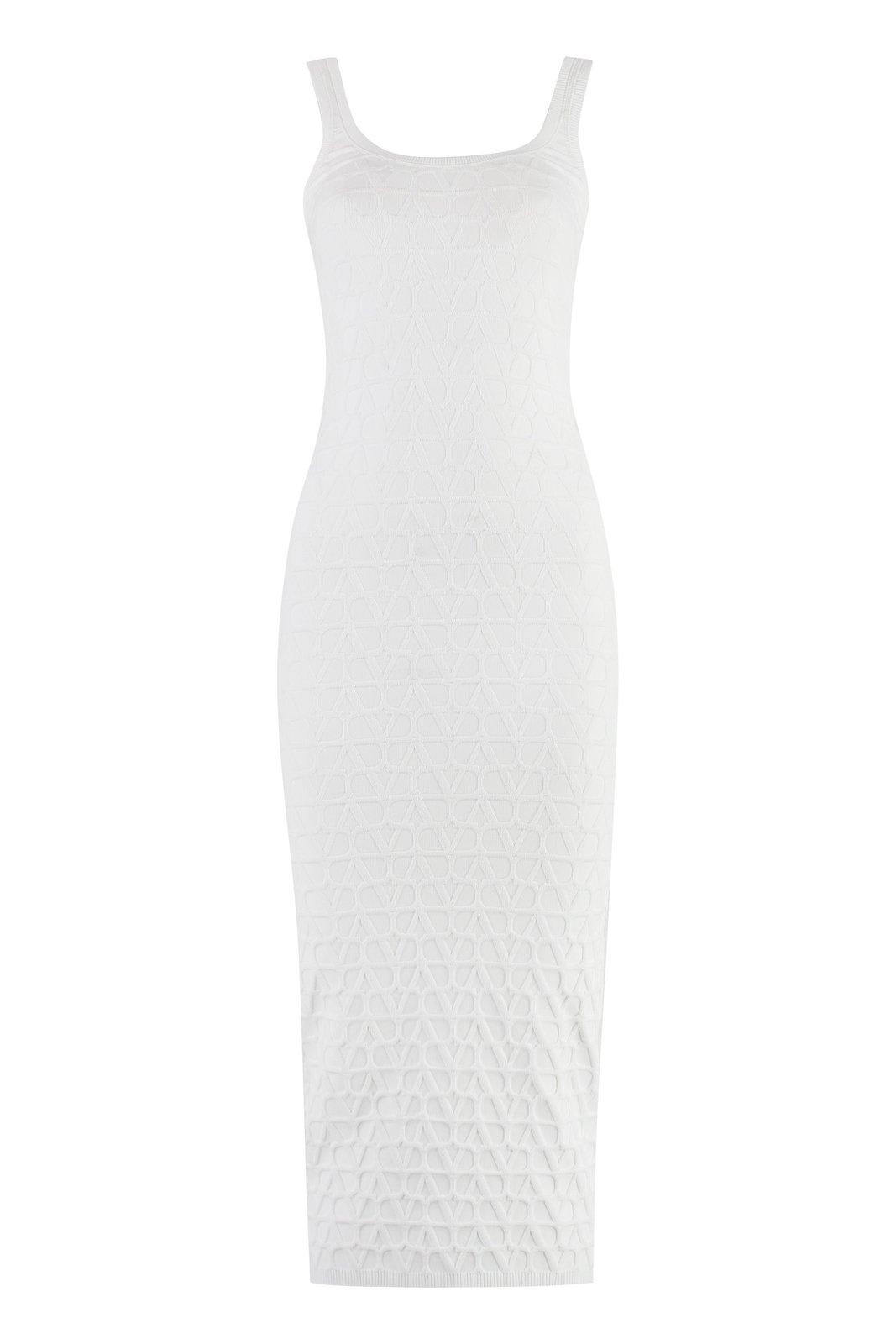 Toile Iconograph Jacquard Sleeveless Midi Dress