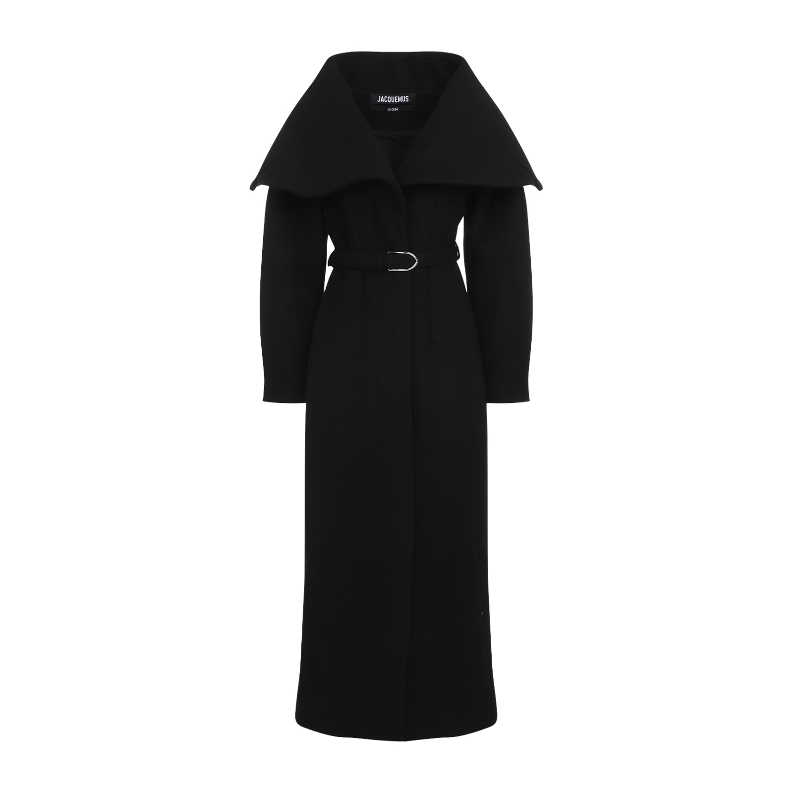 Shop Jacquemus Le Manteau Caruso Coat In Black