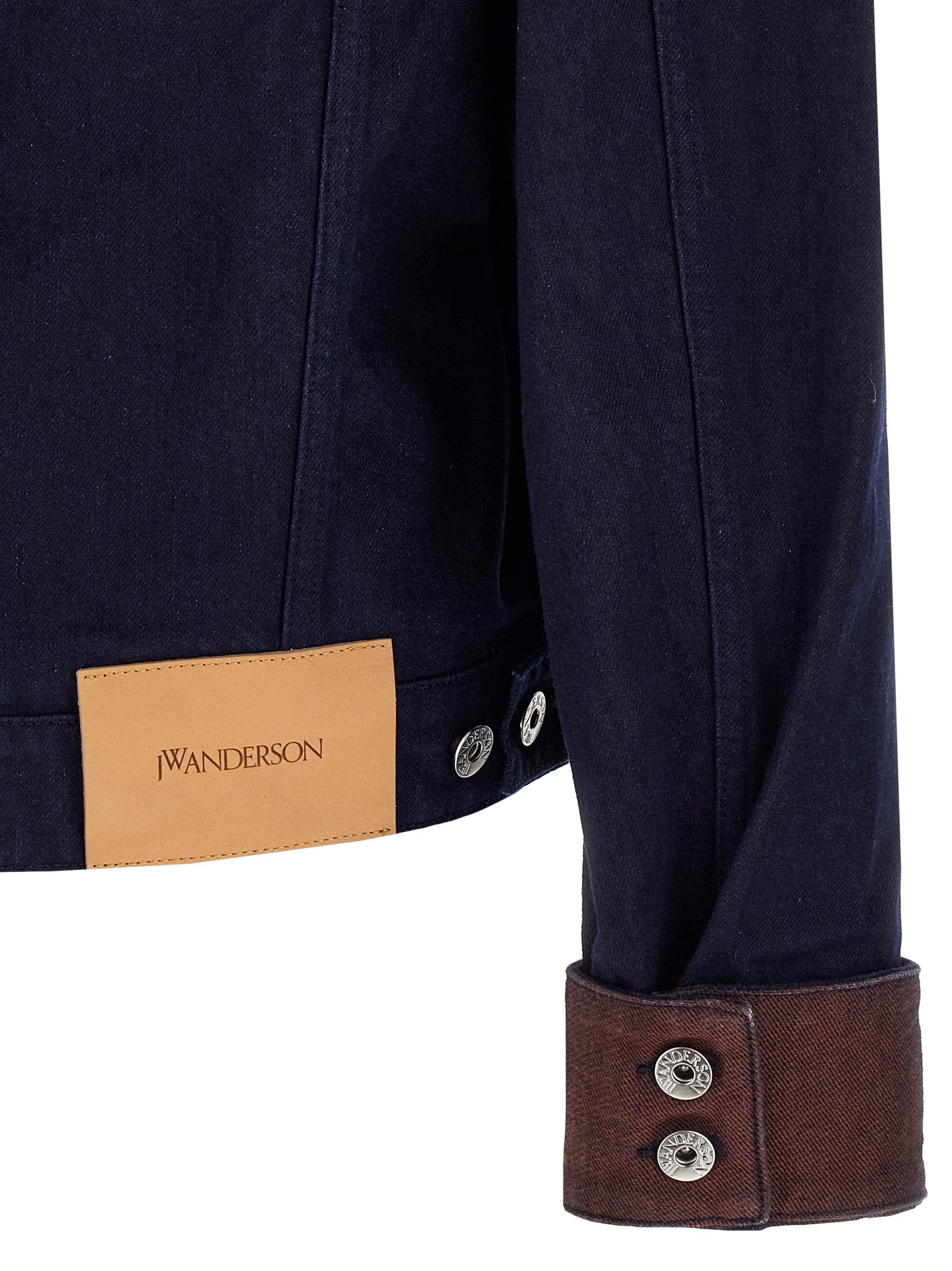 Jw Anderson Turn Up Cuff Jacket In Blue