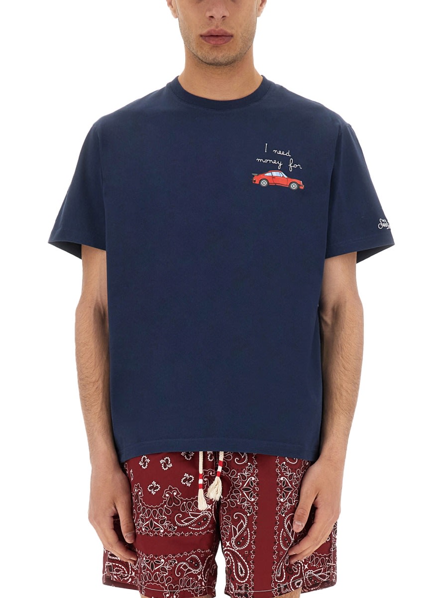 MC2 SAINT BARTH T-SHIRT WITH PRINT