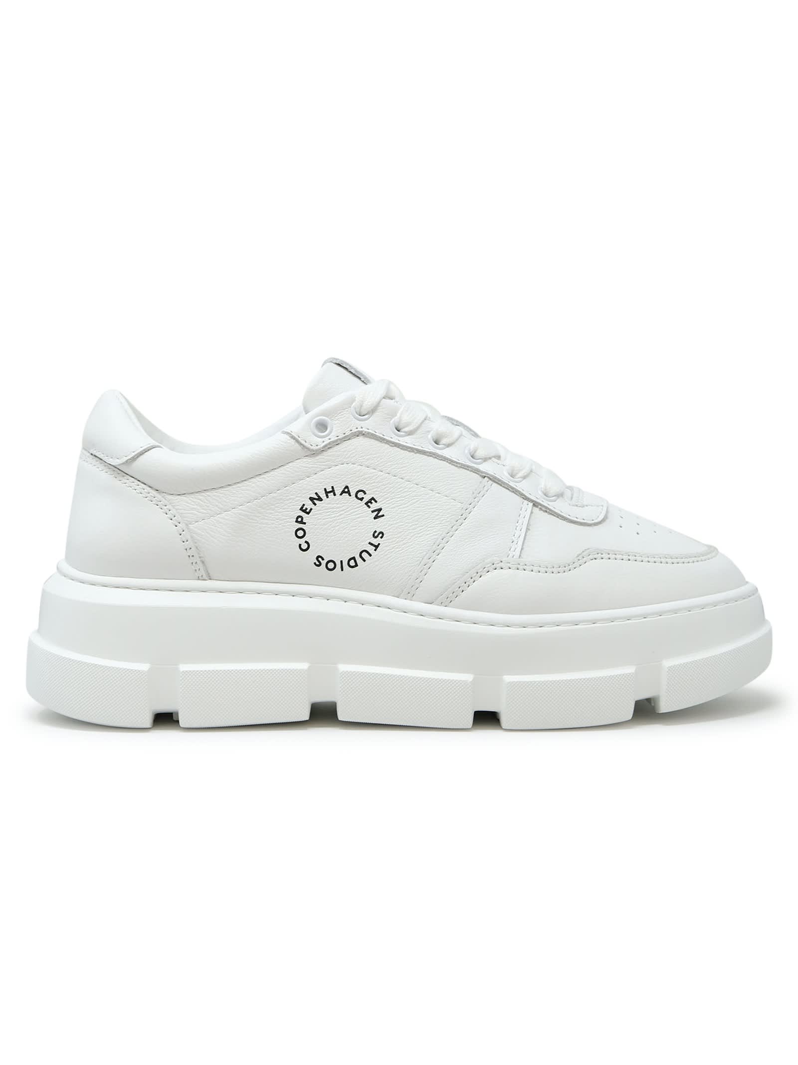 Copenhagen Leather Sneakers In White