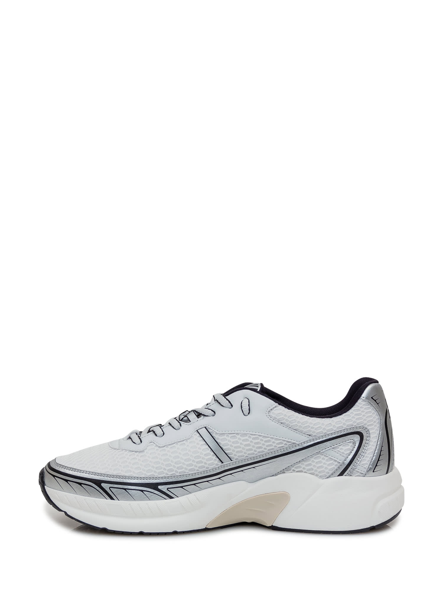 Shop Givenchy Running Sneaker By Nfnty-52 In White Silvery