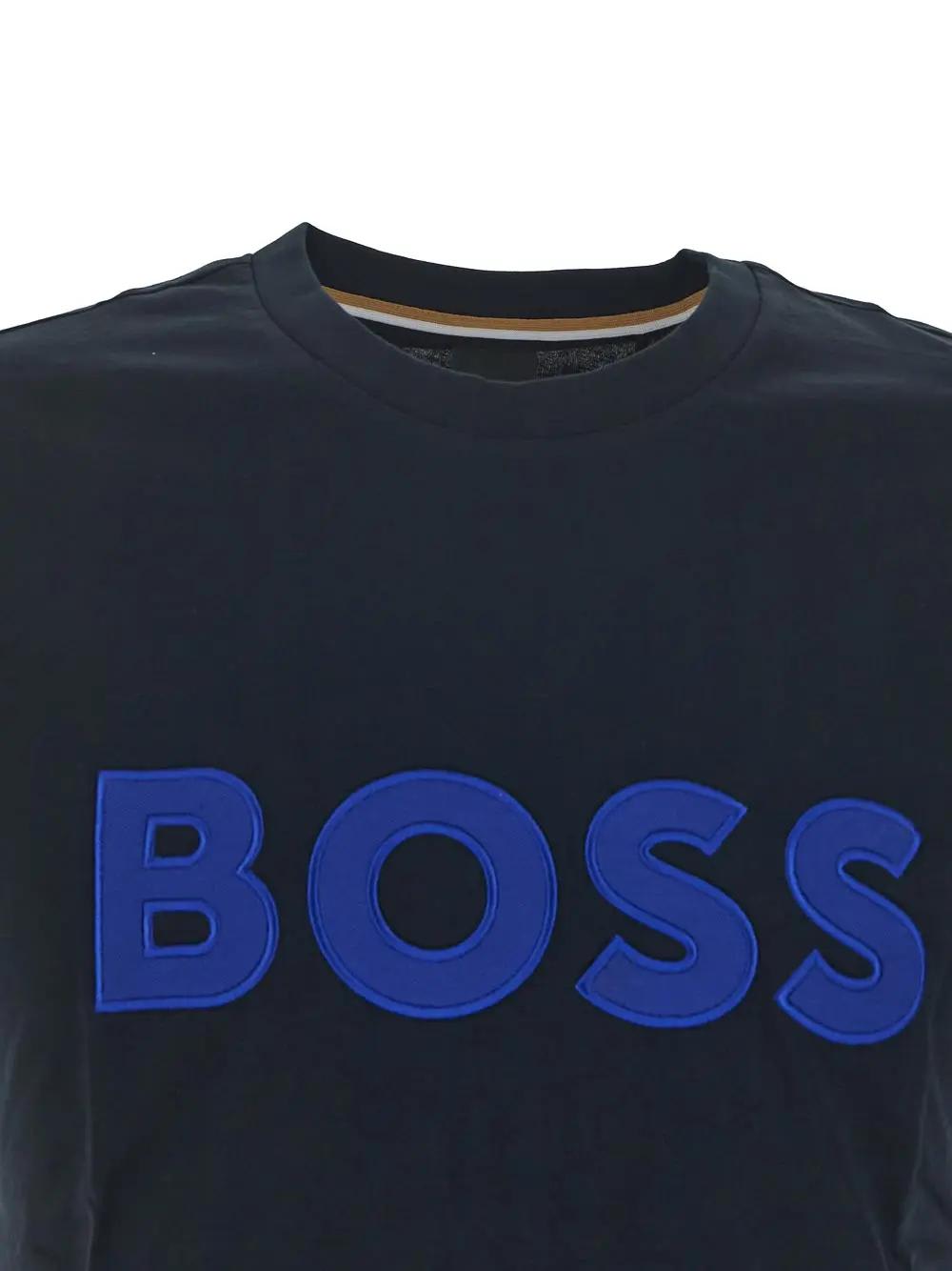Boss Black Logo T-shirt In Ink