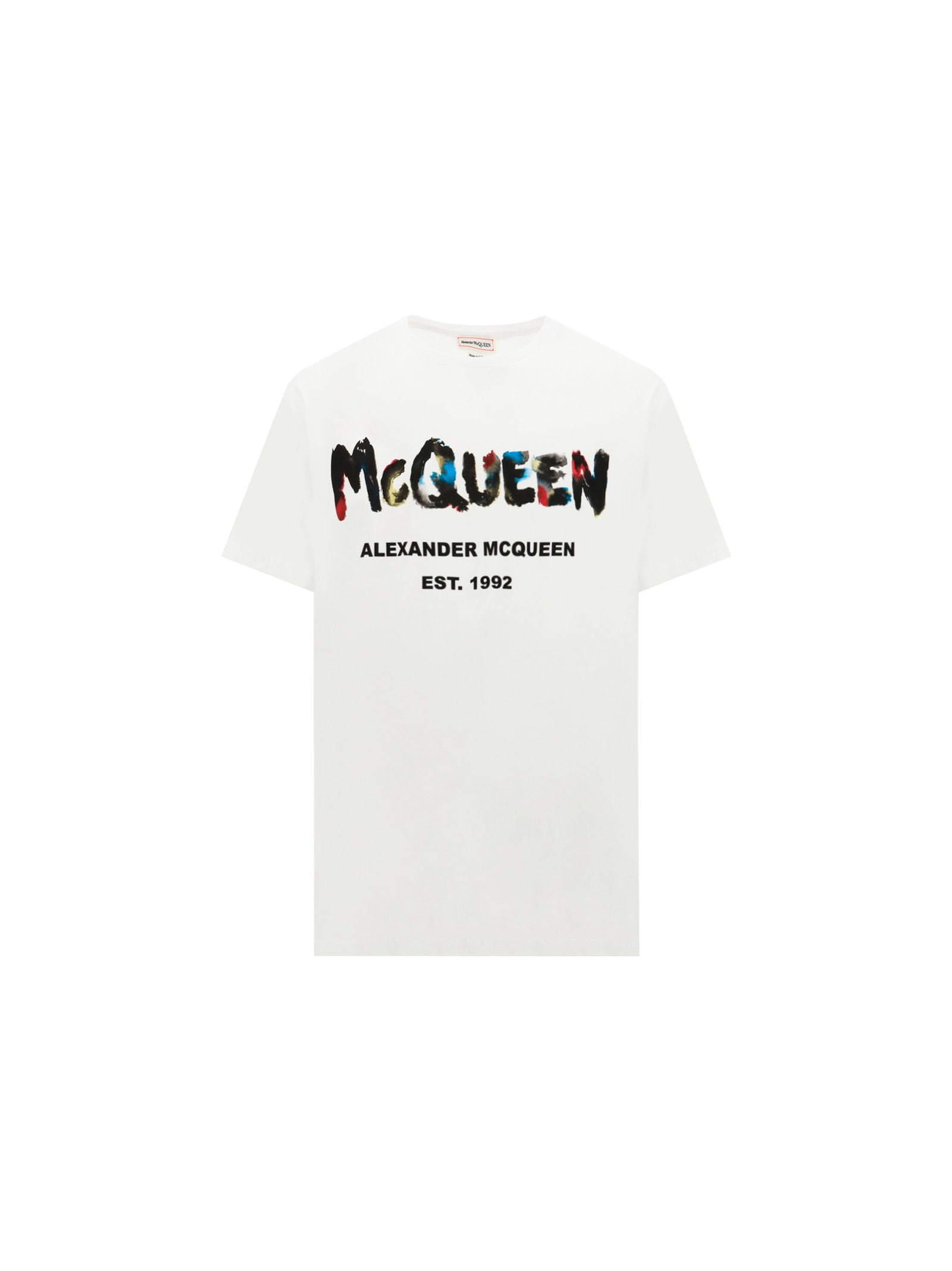 Shop Alexander Mcqueen T-shirt In White Mix