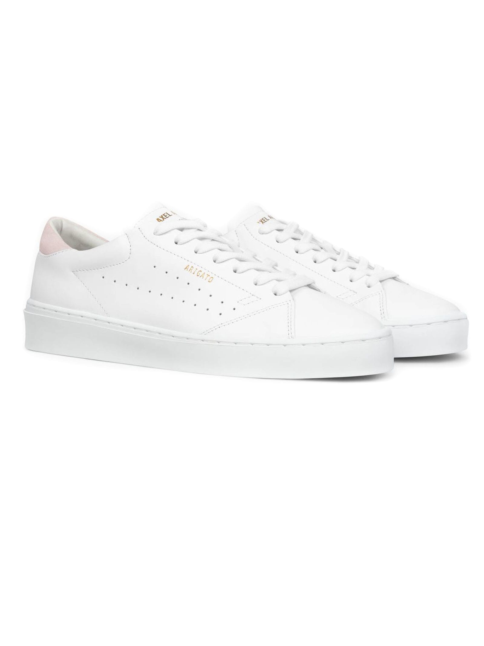 Shop Axel Arigato White Leather Sneakers