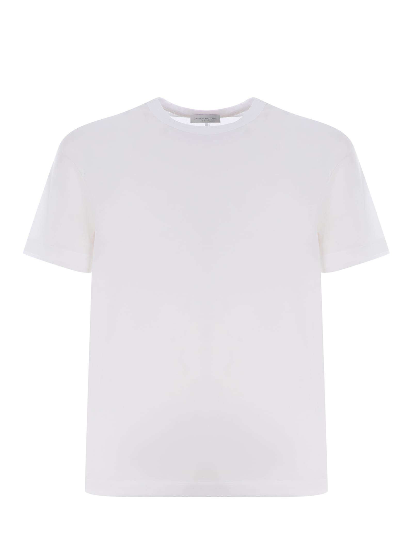 Shop Paolo Pecora T-shirt  Made Of Cotton In White
